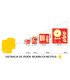 Schild Verbot zu schlagen (Text und Piktogramm) mit SEKURECO UV-Tinten