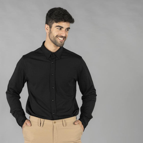 Shirt man interlock neck shirt light light 260001