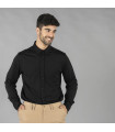 Camisa de homem com colarinho clássico e mangas longas, tecido de malha interlock poliéster LUZON UNIFORMES GARY'S 260001.