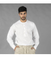 Camicia da uomo design lucido a manica lunga e arrotolabile, colletto Mao TIWI UNIFORMES GARY'S 210007
