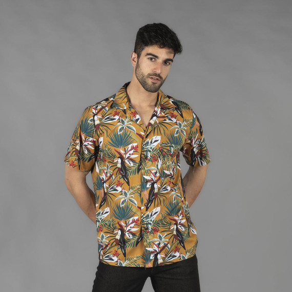 Camisa do homem homem colar Havaí 210002