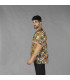 Camisa de hombre con cuello solapa y mangas cortas, de tela plana viscosa HAWAI UNIFORMES GARY'S 210002