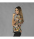 Camicia stampata stile hawaiano donna maniche corte, tessuto piano viscosa HAWAIANA UNIFORMI GARY'S 210008
