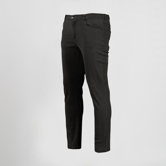 Men's high-waisted elastic denim pants in CASDY UNIFORMES GARY'S 780200 fabric.