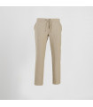 Men's pants with pockets and a tie at the waist, made of Bambula fabric UNIFORMES GARY'S 700032.