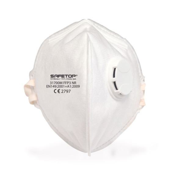 Vertical folding mask with FFP3 NR valve, 31700m