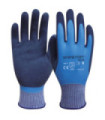 Waterproof latex glove with porous palm RAINSOFT SAFETOP