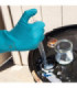 Luva de nitrilo azul para indústria química e alimentar FLEXITRIL FLOCKED SAFETOP