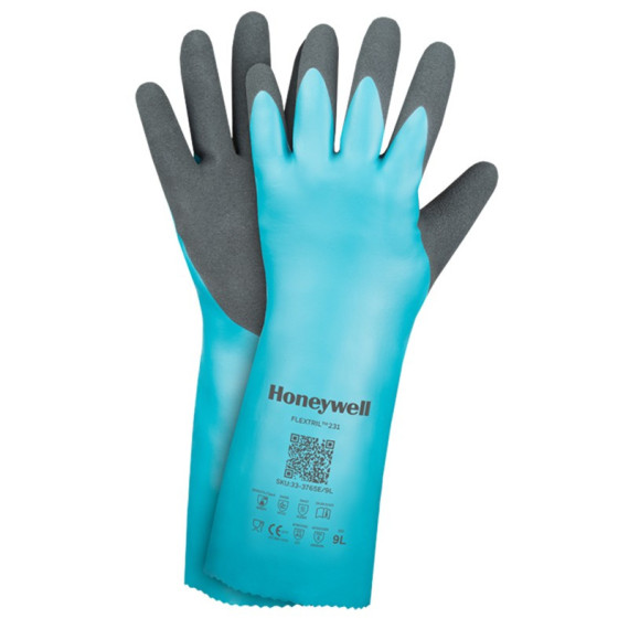 Luvas de nitrilo de proteção química FLEXITRIL CORTE C Pack 12 pares SAFETOP