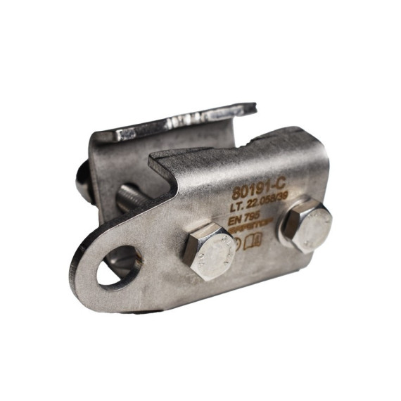 Clamp type clamp with screws and nuts for SET ANCLAJE TALUDES SAFETOP