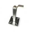 Anchor with stainless steel base and post