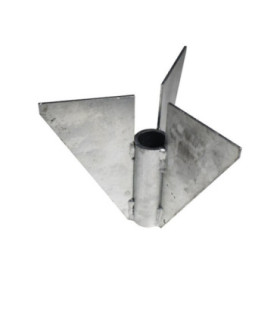 Optional helice-type tripala surface for SAFETOP anchorage