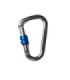 Mousqueton en aluminium avec bloqueur manuel d'ouverture 22 mm SAFETOP