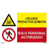 Sinal de produtos químicos combinados. Ref: RD4300602