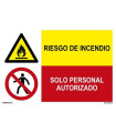 Combined signal Fire risk Only authorized personnel SEKURECO