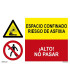 Señal combinada Riesgo de asfixia Alto no pasar SEKURECO. REF: RD4300644