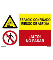 Sinal combinado Risco de asfixia Alto não passar SEKURECO