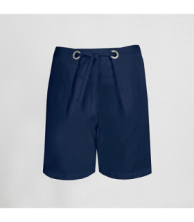 Bermuda de mulher para hotelaria com ilhós na cintura TELA PLANA UNIFORMES GARY'S 700031