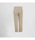 Pantalon de mujer para hostelería bajo vuelto, beige y verde musgo, tela BAMBULA UNIFORMES GARY'S 700033