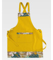 Apron with bib and stain-resistant copper rivets M758 WORKTEAM
