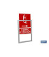 Aluminum frame for COFAN safety signs