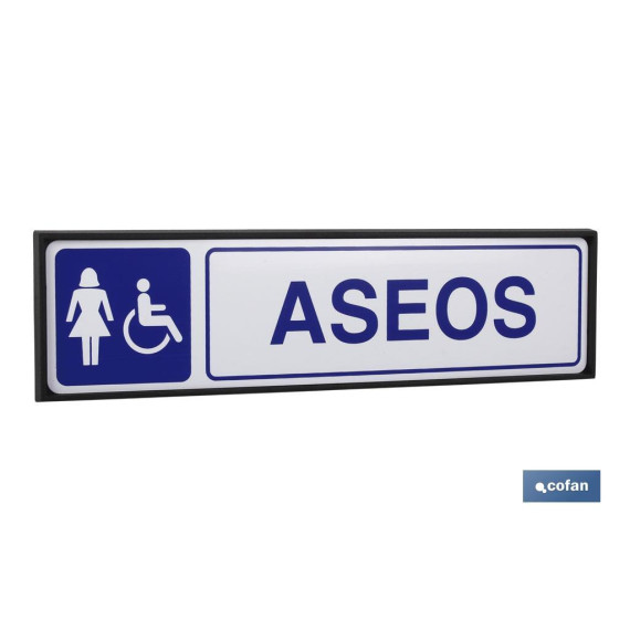 Protective frame for informational signs ABS COFAN