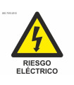 Señal Eléctrica Riesgo Eléctrico 50 x 50 mm ahesiva (Pack de 10 Unds)