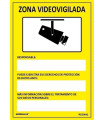 Señal de aviso Zona videovigilada SEKURECO