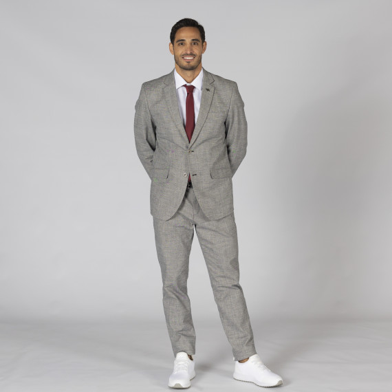 Men's 2-Button Slim Fit Cheviot Work Jacket GARY'S