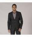 Men's 2-button Trender blazer, GARY'S stretch denim fabric