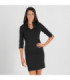Damenkleid mit 3/4-Ärmeln und Stehkragen von GARY'S