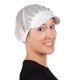 Cap Grid White Visor (10 unds)