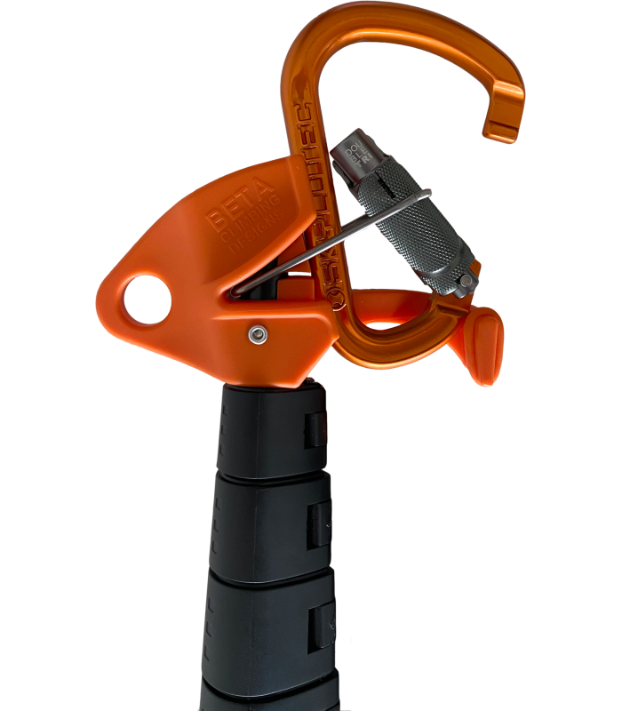 Telestick removable telescopic device for SKYLOTEC carabiner