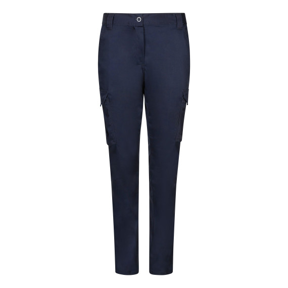 Pantaloni da donna per magazzino con tasche e elastico in vita, tessuto stretch VELILLA 103002SW