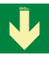 Señal de emergencia flecha derecha luminiscente SEKURECO skrc