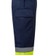 Bicolor multi-pocket high visibility pants with pleats VELILLA Series 303003