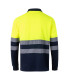 Polo bicolore a maniche lunghe ad alta visibilità VELILLA BASIC Serie 305507