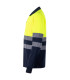 Polo bicolore a maniche lunghe ad alta visibilità VELILLA BASIC Serie 305507