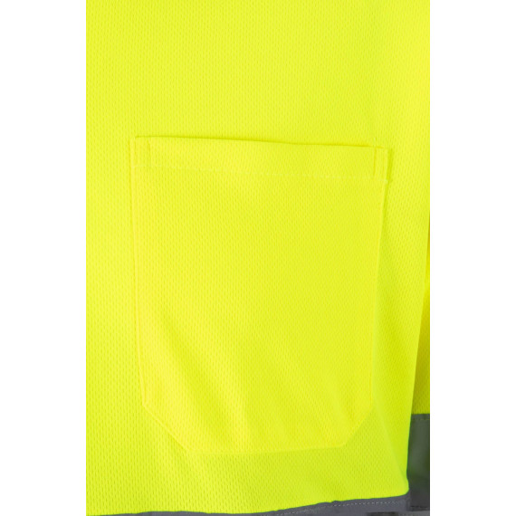 Polo bicolor manga larga de alta visibilidad VELILLA BASIC Serie 305507