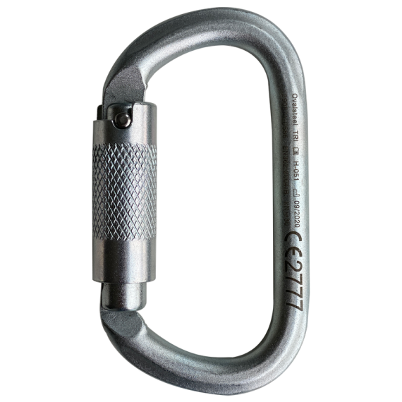 Mosquetão de aço de segurança Tri-Lock Ovalsteel Tri SKYLOTEC