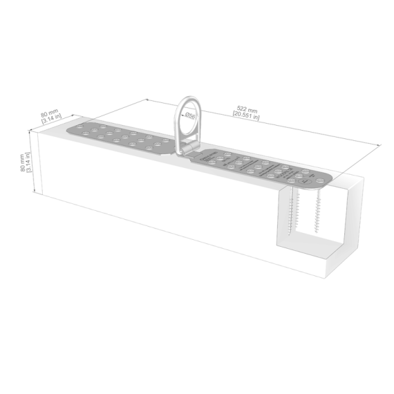Permanent anchor points Woodfix EN 795/A+B SKYLOTEC