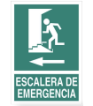 Segnale di evacuazione Scala di Emergenza freccia sinistra COFAN
