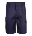 Bermuda multitasche con pince e gomma elastica in vita in tessuto twill VELILLA 344