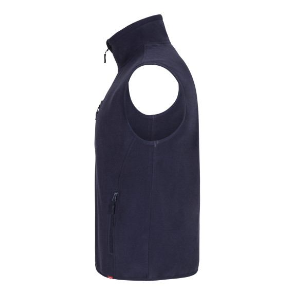 Fleece vest with pockets in microfiber fabric in various colors VELILLA Series 105905