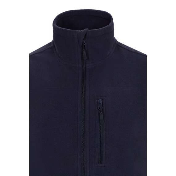 Fleece vest with pockets in microfiber fabric in various colors VELILLA Series 105905