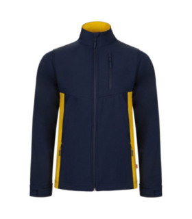 Veste Soft Shell bicolore pour uniforme d'entreprise en tissu polyester VELILLA Série 106004