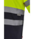 Atmungsaktive bicolor Baumwoll-T-Shirt mit kurzen Ärmeln und Hochsichtbarkeitsbändern VELILLA Serie 305613