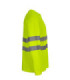 T-shirt à manches longues et col rond de Haute Visibilité en coton et polyester respirant VELILLA Série 305614