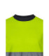 Camiseta bicolor de manga longa com fitas de alta visibilidade em tecido de algodão VELILLA Série 305615