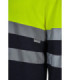 Bicolor Langarmshirt mit hochsichtbaren Bändern aus Baumwolle VELILLA Serie 305615